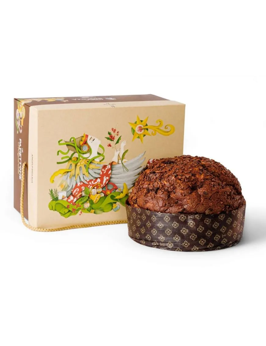 Artisan Panettone with Modica Chocolate - Angelo Inglima pastry shop