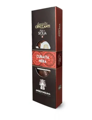 Black Cubaita with Dark Chocolate from Pasticceria Inglima in a 100 gram pack