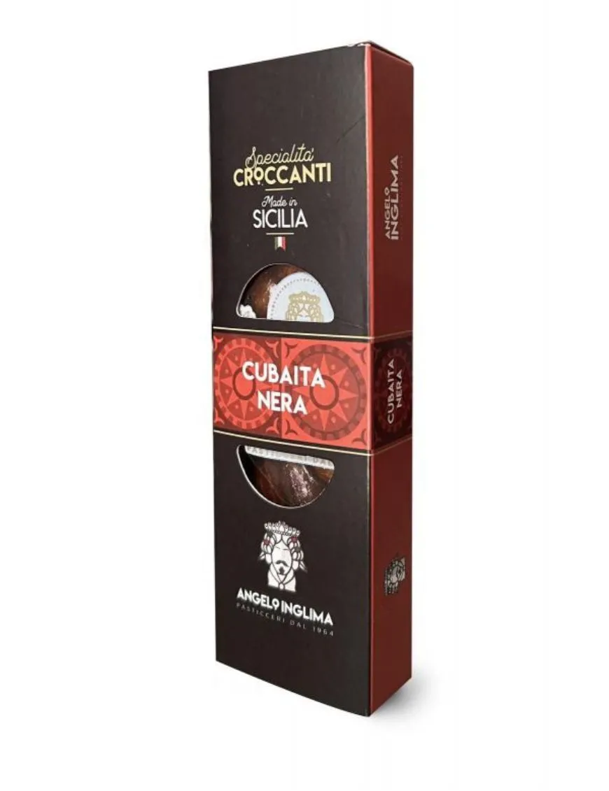 Black Cubaita with Dark Chocolate from Pasticceria Inglima in a 100 gram pack