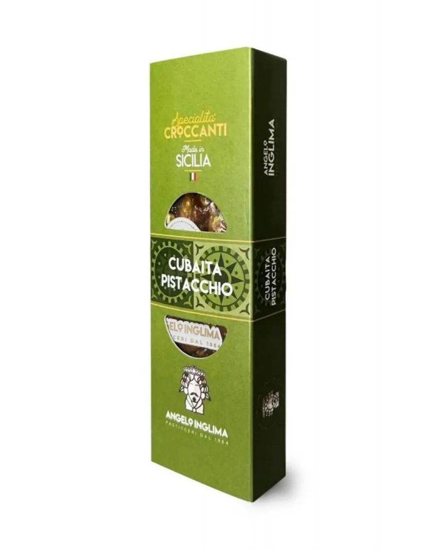 Pistachio Cubaita from Pasticceria Inglima in a 100 gram pack