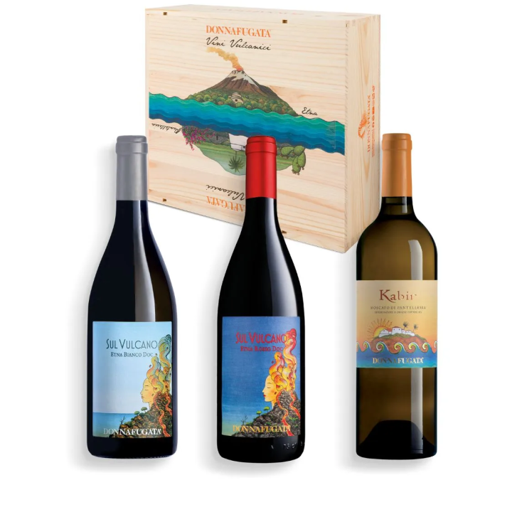 Vulcanic Wines by Donnafugata, an elegant wooden box