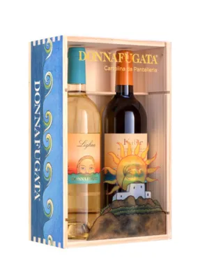 Postcard from Pantelleria elegant gift box with Donnafugata wines