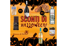 Sconti di Halloween su Gocce di Sicilia: Dolci, Vini e Delizie Siciliane a Prezzi da Paura!